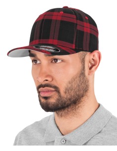 F-6197-Flexfit Tartan Plaid Cap 2
